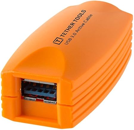 Tether Tools [CU3017 TetherPro USB 3.0 Active Extension Cable, 5 m, Orange Tether Tools [CU3017 TetherPro USB 3.0 Active Extension Cable, 5 m, Orange